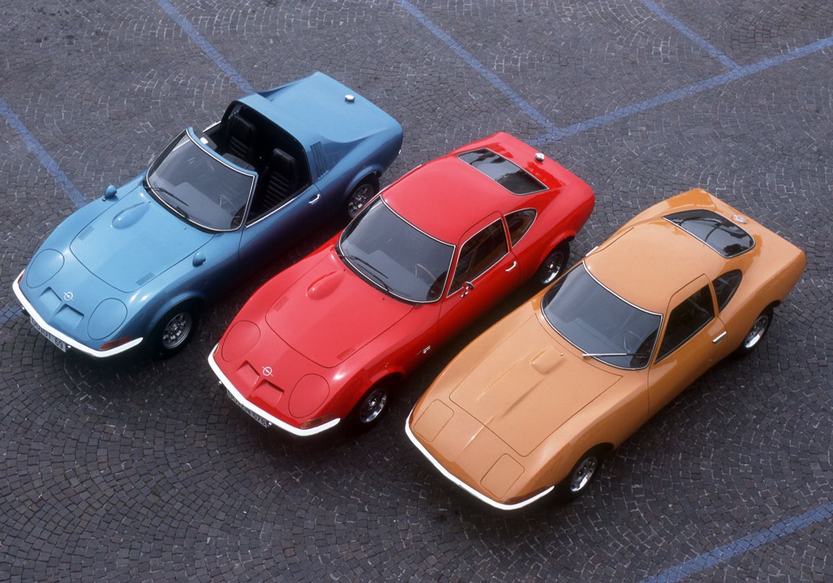 Opel Aero GT (1969), Opel GT 1,9Ltr.S (1968-1973) & Experimental GT (1965)