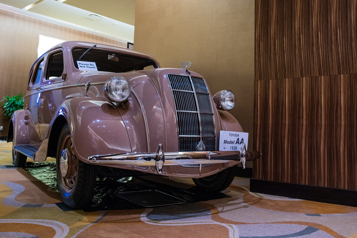 Toyoda Model AA replica on display in the Grand Foyer during the 2018 Automotive Hall of Fame Ceremony